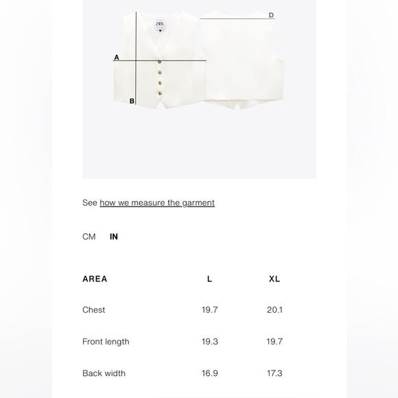 Zara Floral Embroidered Vest Size Large - Picture 13 of 15